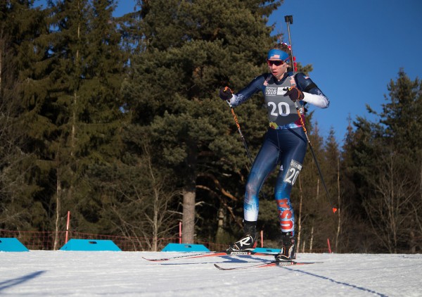 Amanda Kautzer USA in the Women's 6km sprint during the Winter Youth Olympic Games, Lillehammer Norway, 14 February 2016. Photo: Jed Leicester for YIS/IOC  Handout image supplied by YIS/IOC